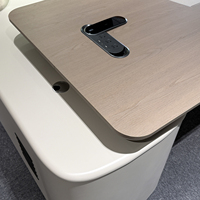 Bureau de direction en forme de L en bois MDF de luxe, nouveau design, pour directeur, manager, PDG, cadre