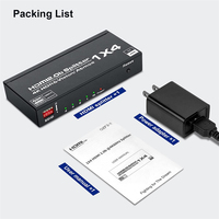 Répartiteur HDMI 1 entrée 4 sorties 4K 60Hz HDMI 2.0 Répartiteur 1x4 Boîte de distribution audio vidéo Full Ultra HD HDR HDCP 2.2 pour Blu-Ray PS5