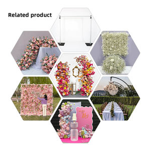 プロミス屋外屋内結婚式の装飾シルク人工カラフルフラワーアーチウェディングアーチ - Product Image 2