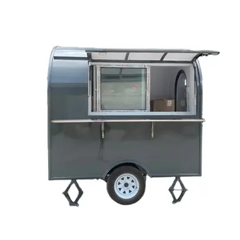 Caravane similaire airstream camping remorque en aluminium camion de nourriture armoires de remorque avec unité de climatisation