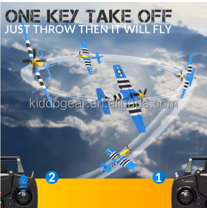 <span class=keywords><strong>Avion</strong></span> RC <span class=keywords><strong>P51</strong></span> Mustang prêt à voler à 4 canaux - <span class=keywords><strong>Avion</strong></span> télécommandé bleu stabilisé par gyroscope pour enfants et débutants - Product Image 3