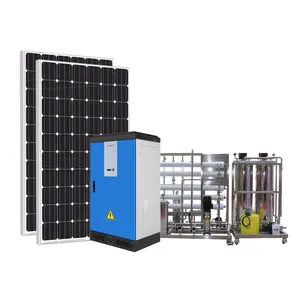 Jntech Solar Sea Water Desalinate Systeem Drinkwater Behandeling Systeem Draagbare Zout Waterzuiveringsinstallatie Poly 0 ~ 50Hz/60Hz