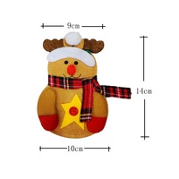 SHUANGYUAN – Porte-couverts promotionnels de Noël en feutre, motif cerf, pour la table (vente en gros)