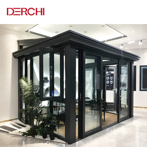 DERCHI ผู้ค้าส่ง ห้องกระจกอลูมิเนียมกันน้ำ ติดตั้งง่าย ทนทานต่อแรงลมจากพายุเฮอริเคน ปรับแต่งได้ สำหรับโรงแรมและพื้นที่กลางแจ้ง - Product Image 3