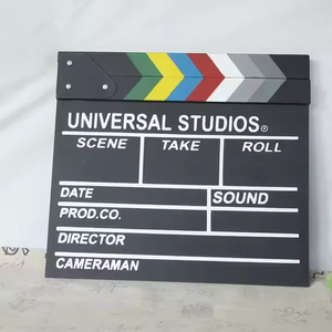Clapboard de réalisateur en acrylique effaçable à sec pour studio photo, vidéo et télévision, pour le contrôle des prises de vue et la gestion des scènes de film - Product Image 4
