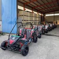 Go Kart de Alto Rendimiento con Motor de Gasolina de 212cc y Neumáticos de 10 Pulgadas, con Motor Potente y Configuración Mejorada para Diversión de Carreras para 2 Personas