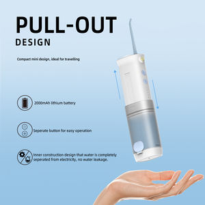 <span class=keywords><strong>Fairywill</strong></span> Mini 9-Jet 180ml Pump Oral Irrigator Combo Set para Good Jet Modern Flossers Portable para uso doméstico Color negro - Product Image 3