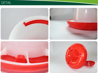 Derniers modèles de mini-abreuvoirs et mangeoires automatiques en plastique pour volailles, efficaces pour l'élevage en ferme