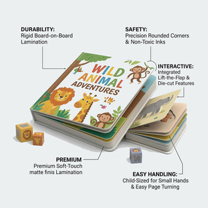 Professional Bespoke Hardcover Perfect Bound Children's <b>Book</b> Printing Services with Premium Lamination - Customized Kids Publica - Product Image 2