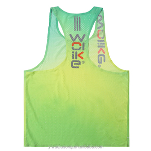 高品质网眼马拉松背心<span class=keywords><strong>2025</strong></span>新款定制赛车单顶透气快干超轻定制跑步单线 - Product Image 2