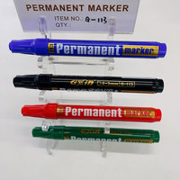 Ensemble de 4 marqueurs permanents pour l'écriture à base d'huile, stylos marqueurs étanches G113 marqueurs permanents