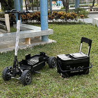 Trottinette Électrique Tout-Terrain pour Pêcheurs, Skateboard Électrique à Quatre Roues pour Camping et Transport de Marchandises, Batterie 1000W 48V21AH, 150kg, 20 km/h