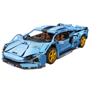 Kit de construction de voiture de sport électrique télécommandée Jimo Jiexing 92018, plus de 800 pièces, pour les enfants de 8 à 13 ans, utilisation intérieure et extérieure - Product Image 1