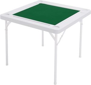 Mesa de juegos de cartas dominó molde soplado de material plástico plegable blanco - Product Image 6