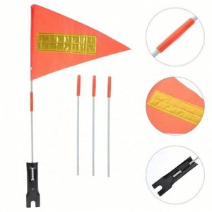 Bandera de Motocicleta para Exteriores con Diseño Seguro y Poste de Fibra de Vidrio Personalizable 2024, Decoración para Niños y Adultos, Altura Ajustable - Product Image 4