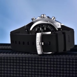 Montre de sport de luxe multifonctionnelle à quartz BENYAR 5215 pour homme, boîtier en alliage de 44 mm, aiguilles en acier inoxydable, chronographe, étanche, cadeau - Product Image 5