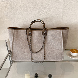 Bolso de Hombro Tipo Cubo, Gran Capacidad, Estilo Europeo Americano, para Mujer, Otoño 2025, Cadena Diagonal, Cierre de Cremallera, Transfronterizo - Product Image 5