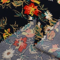 Nouvelle Arrivée Tissu Ripstop Organza Tricoté à Motif Floral Imprimé pour Femmes et Filles, Polyester Spandex Respirant, Élégant et Tendance