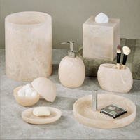 Ensembles d'accessoires de salle de bain en résine décorative élégante pour hôtel et maison