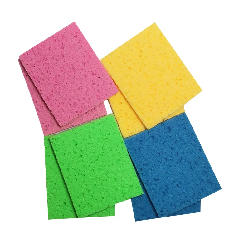 OEM   ODM eco-friendly cleaning Natural Material Cellulose Sponge cloth daily necessities for dishes