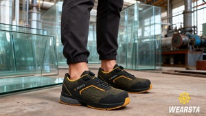 Chaussures <span class=keywords><strong>de</strong></span> <span class=keywords><strong>travail</strong></span> d'été <span class=keywords><strong>ultra</strong></span>-légères Bottes <span class=keywords><strong>de</strong></span> construction <span class=keywords><strong>de</strong></span> sécurité confortables et antidérapantes Protection des pieds en caoutchouc durable - Product Image 3