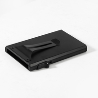 Dompet Kartu Kredit Minimalis Tipis Anti RFID dari Aluminium dengan Penjepit Uang Depan dan Mekanisme Pop-up Otomatis