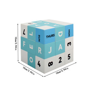 Cubo mágico de gran tamaño personalizado de 10 cm, cubo mágico con pintura UV sin agujeros, cubo de velocidad ABS para la venta - Product Image 2