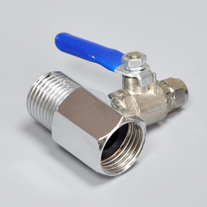 Válvula de bola dividida de 1/2 pulgada, conector en T de metal para purificador de agua, accesorios para tuberías de PE - Product Image 4