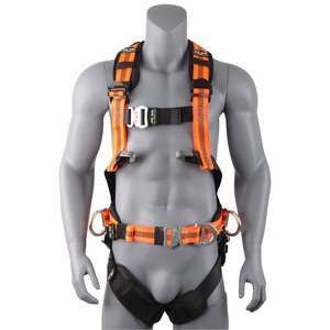 ระบบป้องกันการตกแบบครบวงจร สายรัดนิรภัยแบบเต็มตัวทำจากโพลีเอสเตอร์ รับน้ำหนักได้ 1500 กก. แรงดึงฉีกขาด 150 กก. ได้รับการรับรองมาตรฐาน CE รองรับน้ำหนักได้ 150 กก. รุ่น 4 - Product Image 2