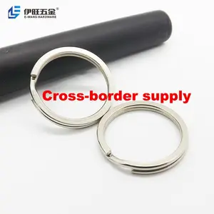 YIWANG Factory Wholesale Silver Key Holder Iron Flat Split Key Ring