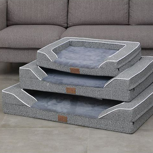 Giường sofa chó lớn với đệm hỗ trợ giường vật nuôi chỉnh hình mềm mại với đế chống trượt, lý tưởng cho chó cao cấp hoặc trung bình lớn - Product Image 5