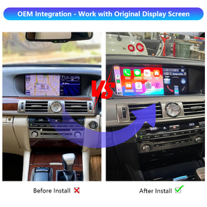 LS LS460 LS500h LS600 Unidades principales OEM Inalámbrico Apple CarPlay y <span class=keywords><strong>Android</strong></span> Kits de integración automática Reproductor de DVD para automóvil Lexus - Product Image 2