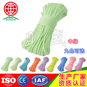 Rosun Glow In Dark <b>Rope</b> 6Mm Pe Paracord For Camping Tent Canopy Industrial Use - Product Image 3