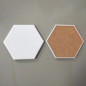 Posavasos de cerámica de dolomita blanca, cuadrados y redondos, reutilizables, accesorios para bebidas para bar con impresión de logotipo personalizado - Product Image 2