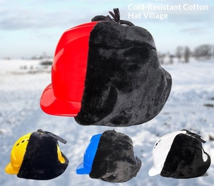Casco di Sicurezza Isolato HBC OEM con Fodera in <span class=keywords><strong>Cotone</strong></span> Rimovibile Resistente alle Intemperie per Lavori all'Aperto Caschi di Sicurezza Invernali all'Ingrosso - Product Image 4