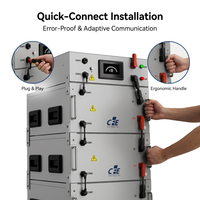 Batterie de stockage haute tension empilable 40 kWh LiFePO4 LFP Module CFE-XH hors réseau C&I ESS avec BMS maître et technologie IA