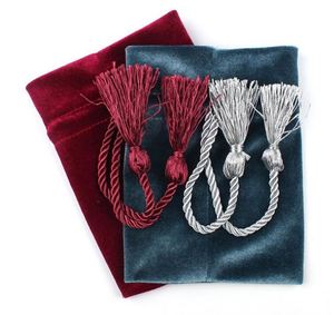 Bolsa de Almacenamiento de Joyería y Cosméticos de Terciopelo con Logotipo Personalizado OEM, Bolsa Pequeña de Algodón con Cordón para Guardar Dulces y Alimentos - Product Image 5