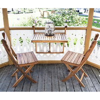 Table de pont de balcon en bois d'acacia, Durable, dispositif suspendu, réglable, pour l'extérieur, barre