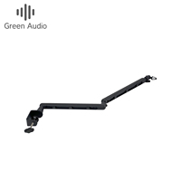 Support de microphone réglable professionnel GAZ-NB10 avec support en porte-à-faux de microphone de pince de montage de table pour studio de podcast