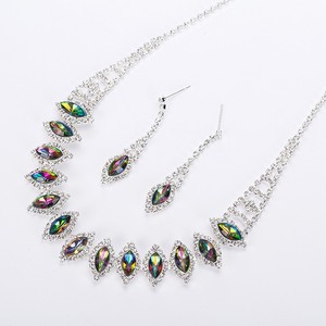 Collier de bijoux de mariage de costume de mode pour le réglage de pierre de strass de femmes - Product Image 1