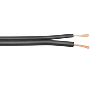 Câble électrique en cuivre toronné isolé en PVC noir 18AWG SPT-1 1000FT 300V