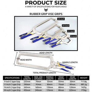 Pince de serrage robuste de type C FEIDA, plusieurs tailles, patins pivotants, visseuse de serrage, pince de soudage professionnelle pour le travail du bois et du métal - Product Image 4
