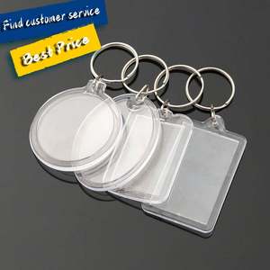 Porte-clés personnalisé Porte-clés en acrylique holographique avec logo en acrylique pailleté en plastique personnalisé - Product Image 1