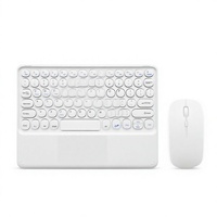 Clavier sans fil Bluetooth 250C, design punk, en ABS, avec repose-poignets, coloré et élégant, idéal pour le bureau, le travail et l'utilisation avec tablette