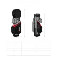 Sac de golf léger et imperméable en PU avec 14 compartiments et système de protection des clubs pour hommes et femmes, accessoires de golf