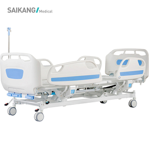 SAIKANG-cama de Hospital médica con ruedas, ajustable, Manual, clínica, 3 funciones, venta al por mayor, <span class=keywords><strong>D3d</strong></span> - Product Image 2