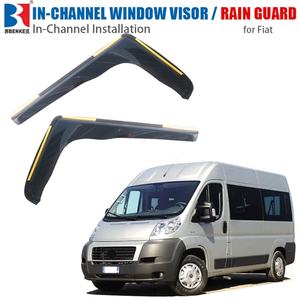 Déflecteurs de fenêtre intégrés pour Fiat Ducato - Pare-pluie et déflecteurs de vent compatibles avec les voitures et les SUV - Product Image 1