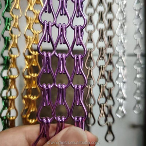 Cortina Decorativa de Cadena Metálica para Separador de Ambientes, Malla de Eslabones de Aluminio para Decoración de Hoteles y Oficinas - Product Image 5