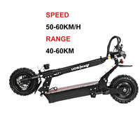 Stock UE et États-Unis, scooter électrique 11 pouces 2400w, scooter électrique à double moteur, scooter électrique pour adultes 2500w, scooter électrique tout-terrain pour 48v 52v