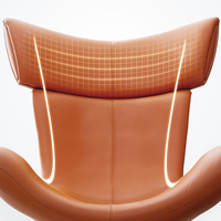 Meuble Orangefurn cincept siège ovale avec pouf fauteuil de salon pivotant design haut de gamme